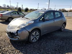 Salvage cars for sale at Portland, OR auction: 2015 Nissan Leaf S