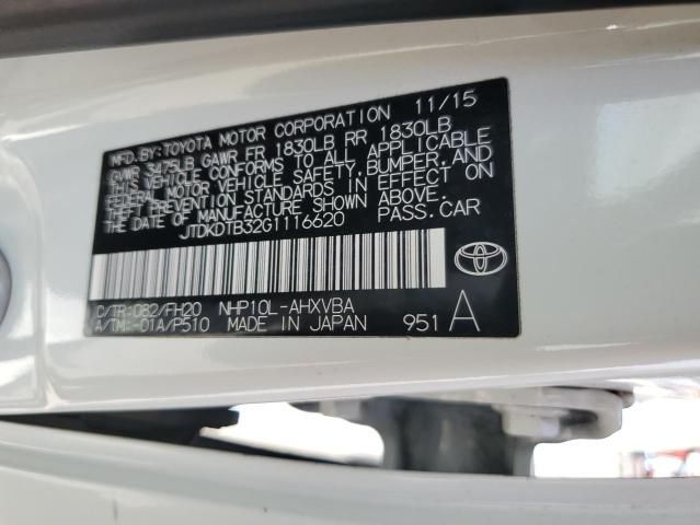 2016 Toyota Prius C
