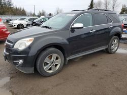 Salvage cars for sale from Copart Bowmanville, ON: 2015 Chevrolet Equinox LT