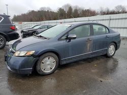 Salvage cars for sale from Copart Assonet, MA: 2008 Honda Civic Hybrid