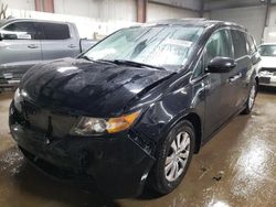 Salvage cars for sale at Elgin, IL auction: 2016 Honda Odyssey EXL