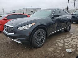Salvage cars for sale at Chicago Heights, IL auction: 2017 Infiniti QX70