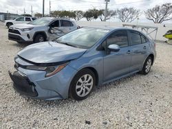 Salvage cars for sale from Copart Homestead, FL: 2021 Toyota Corolla LE