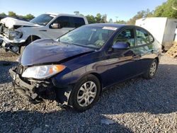 Salvage cars for sale at Riverview, FL auction: 2010 Hyundai Elantra Blue