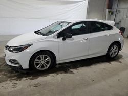Salvage cars for sale at North Billerica, MA auction: 2018 Chevrolet Cruze LT
