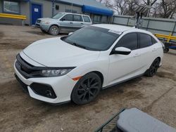 Salvage cars for sale from Copart Wichita, KS: 2017 Honda Civic Sport