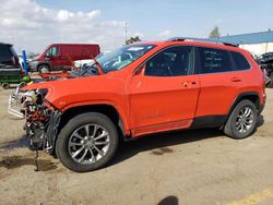 Jeep salvage cars for sale: 2021 Jeep Cherokee Latitude LUX