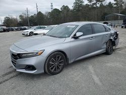 Salvage cars for sale at Savannah, GA auction: 2021 Honda Accord EXL