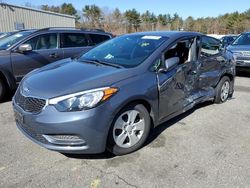 Salvage cars for sale from Copart Exeter, RI: 2014 KIA Forte LX
