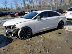 Salvage cars for sale at Waldorf, MD auction: 2016 Lincoln MKZ Hybrid