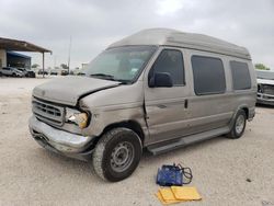 Salvage trucks for sale at San Antonio, TX auction: 2002 Ford Econoline E150 Van