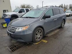 Salvage cars for sale at Woodburn, OR auction: 2012 Honda Odyssey EXL