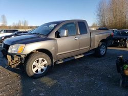 Salvage trucks for sale at Arlington, WA auction: 2004 Nissan Titan XE