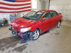 Salvage cars for sale from Copart Lyman, ME: 2013 Toyota Corolla Base