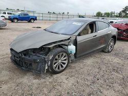 Salvage cars for sale at Houston, TX auction: 2016 Tesla Model S