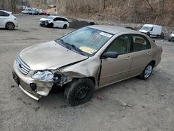 Salvage cars for sale from Copart Marlboro, NY: 2005 Toyota Corolla CE
