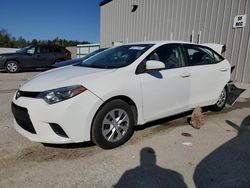 Salvage cars for sale at Franklin, WI auction: 2016 Toyota Corolla L