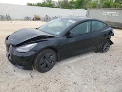 Salvage cars for sale from Copart New Braunfels, TX: 2023 Tesla Model 3