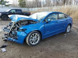 Salvage cars for sale at Davison, MI auction: 2019 Ford Fusion SE