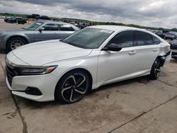 Vehiculos salvage en venta de Copart Grand Prairie, TX: 2021 Honda Accord Sport SE
