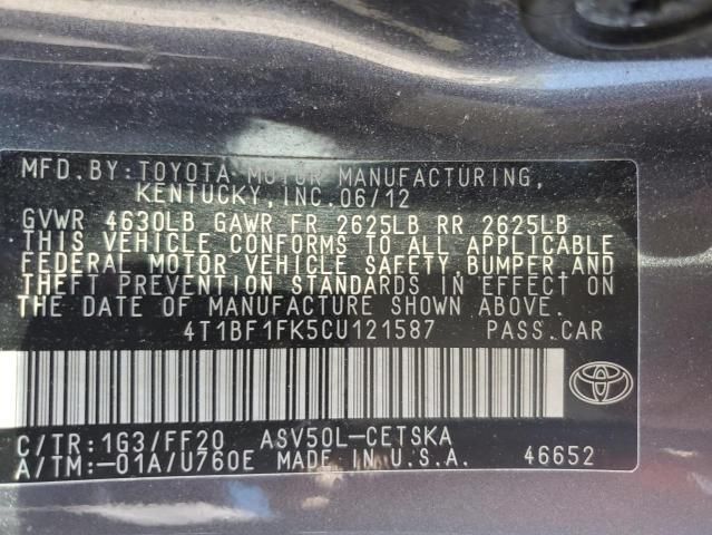 2012 Toyota Camry Base