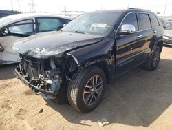 Salvage cars for sale at Elgin, IL auction: 2018 Jeep Grand Cherokee Limited