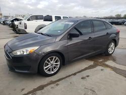 Salvage cars for sale at Grand Prairie, TX auction: 2018 Ford Focus S