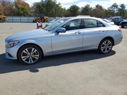 Salvage cars for sale at Brookhaven, NY auction: 2018 Mercedes-Benz C 300 4matic