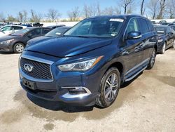Salvage cars for sale from Copart Bridgeton, MO: 2017 Infiniti QX60
