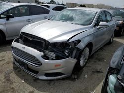 Salvage cars for sale at Martinez, CA auction: 2016 Ford Fusion SE Phev