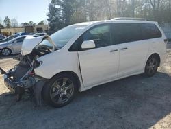 Salvage cars for sale from Copart Knightdale, NC: 2017 Toyota Sienna SE