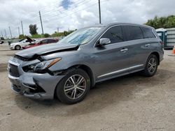 Salvage cars for sale at Miami, FL auction: 2018 Infiniti QX60