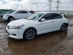 Salvage cars for sale at Elgin, IL auction: 2015 Honda Accord Sport