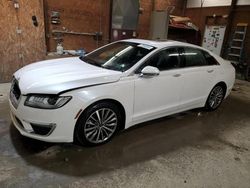 Salvage cars for sale from Copart Ebensburg, PA: 2017 Lincoln MKZ Select