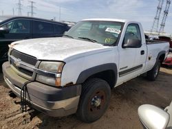 Chevrolet salvage cars for sale: 2004 Chevrolet Silverado K2500 Heavy Duty