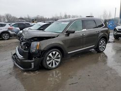 Salvage cars for sale at Duryea, PA auction: 2022 KIA Telluride S