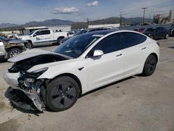 Salvage cars for sale from Copart Sun Valley, CA: 2021 Tesla Model 3