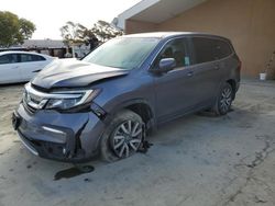 Honda Pilot EXL salvage cars for sale: 2020 Honda Pilot EXL