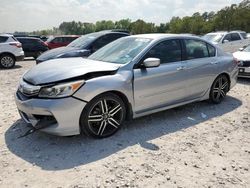 Salvage cars for sale at Houston, TX auction: 2017 Honda Accord Sport