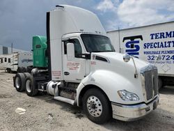 Salvage trucks for sale at Apopka, FL auction: 2017 Kenworth Construction T680