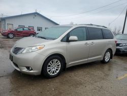 Salvage cars for sale from Copart Pekin, IL: 2015 Toyota Sienna XLE