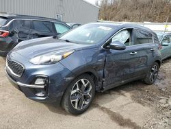 Salvage cars for sale at West Mifflin, PA auction: 2021 KIA Sportage EX