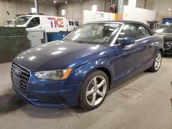 Salvage cars for sale at Blaine, MN auction: 2015 Audi A3 Premium