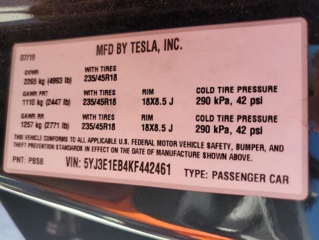 2019 Tesla Model 3