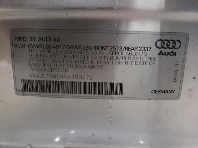 2004 Audi A4 3.0 Quattro