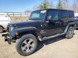 Salvage cars for sale from Copart Davison, MI: 2016 Jeep Wrangler Unlimited Sahara