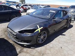 Salvage cars for sale at North Las Vegas, NV auction: 2016 Tesla Model S