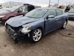 Salvage cars for sale at Chicago Heights, IL auction: 2012 Nissan Maxima S