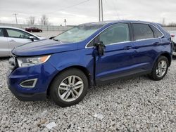 Salvage cars for sale at Wayland, MI auction: 2015 Ford Edge SEL