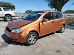 Chevrolet Aveo salvage cars for sale: 2007 Chevrolet Aveo Base